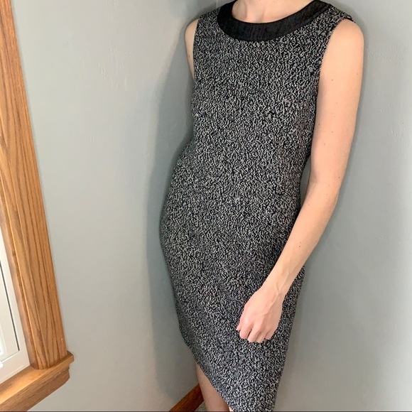 St. John Sport Wool Tweed Pencil Dress - Picture 2 of 7